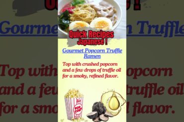 Gourmet Popcorn Truffle Ramen #gourmet #FrenchFood